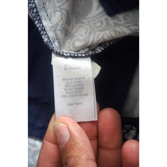 Willi Smith Women Blue Printed Shorts – Size 8 - Picture 4 of 7